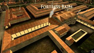 Animation of ancient Roman Fort in Caerleon Wales [upl. by Ahseram]