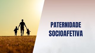 Paternidade socioafetiva [upl. by Oaoj]