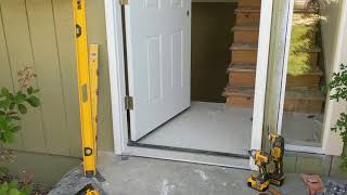 Jeld Wen Front Door Installation  Really crappy products and craftsmanship PART 1 [upl. by Nylzzaj]