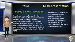 What is Difference Between Fraud amp Misrepresentation [upl. by Yclek]