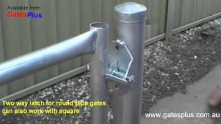 Gate Latch 2 way for round pipe and square [upl. by Materse]