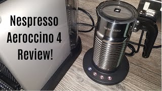 Nespresso Aeroccino 4 Milk Frother Review  Worth upgrading from the Aeroccino 3 [upl. by Ennobe]