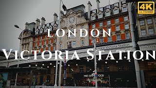 London Victoria Station Walk Through England 4K [upl. by Osanna741]