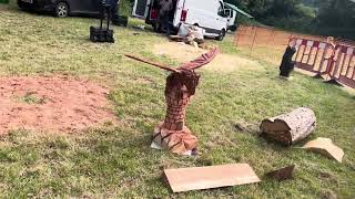 A fabulous range of wooden sculpture at Caerleon festival 2024 [upl. by Nylegna]