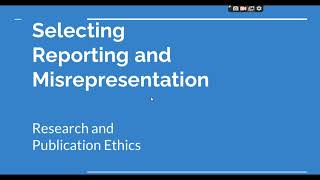 Selective Reporting and Misrepresentation of data Research and Publication ethics Phd coursework [upl. by Nuawad]