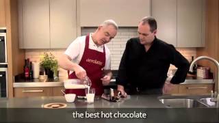 How to make a hot chocolate using an aerolatte milk frother [upl. by Eldreda]